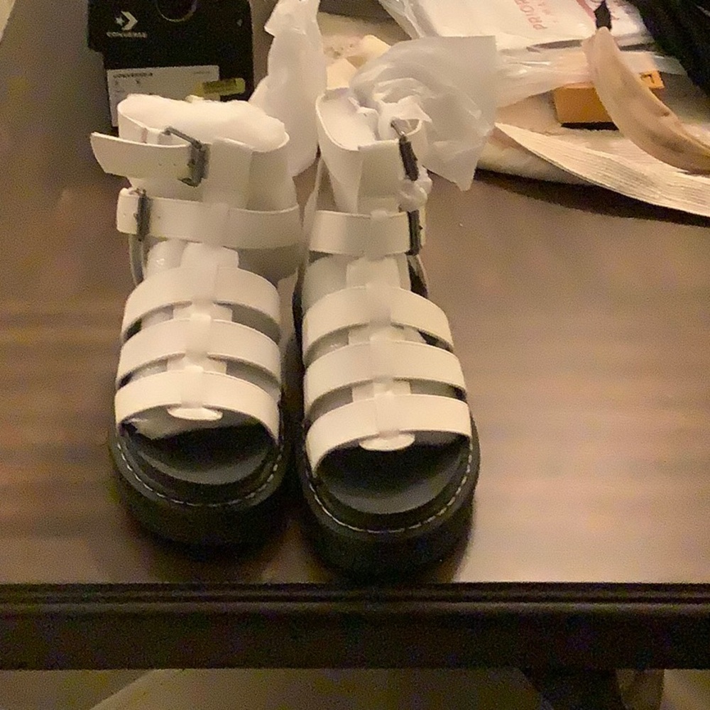 White Union Bay Platform Sandals - Size 6M